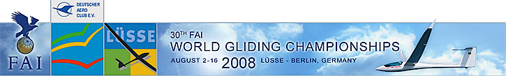 Segelflug Weltmeisterschaften in L�sse-Berlin/Germany 2008.